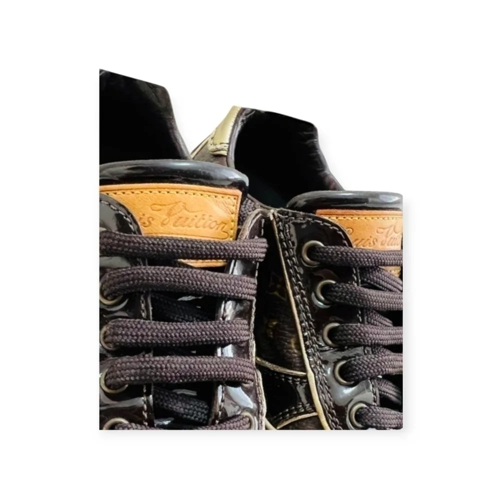 Louis Vuitton Monogram Suede Trainers Size 13 Kids - Picture 5 of 17